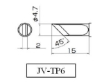 Grot ścięty nóż 4.7mm JV-TP6 do stacji iSolder-40 PT AOYUE T12