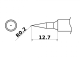 Grot uniwersalny stożek 0.2mm JV-TP25N do stacji iSolder-40 PT AOYUE T12