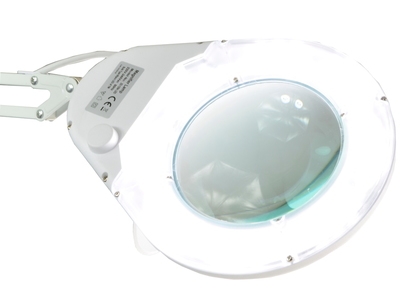 Lampa lupa z podświetleniem LED okrągła na podstawce ZD-129A LED x5