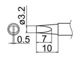 Grot śrubokręt płaski 3.2mm JV-TP23N do stacji iSolder-40 PT AOYUE T12