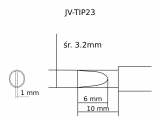 Grot śrubokręt płaski 3.2mm JV-TP23 do stacji iSolder-40 PT AOYUE T12