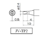 Grot śrubokręt płaski 2.4mm JV-TP2 do stacji iSolder-40  PT AOYUE T12