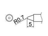 Grot uniwersalny stożek 0.7mm JV-TP15 do stacji iSolder-40 PT AOYUE T12