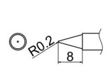 Grot uniwersalny stożek 0.2mm JV-TP32N do stacji iSolder-40 PT AOYUE T12