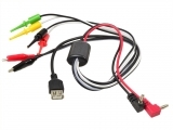 Kable przewody do zasilacza serwisowego 7 końcówek z USB