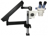 Mikroskop warsztatowy powiększenie 10-45 x SZ-450T + statyw F1