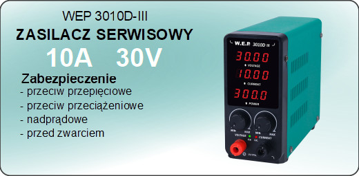 Zasilacz serwisowy WEP 3010D-III