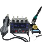 Stacja lutownicza 2w1 precyzyjna WEP 902D-IV 775W hot air grot T12