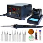 Stacja lutownicza grotowa WEP 937D 60W LED + Groty, cyna, flux 223