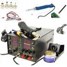 Stacja lutownicza WEP 853D 5A zasilacz 30V/5A +Odsysacz elektryczny