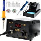 Stacja lutownicza grotowa WEP 937D+ 75W LED + Odsysacz, groty 900M