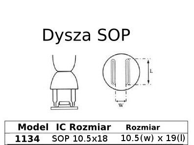 Dysza hotair do SOP 10.5x18mm 1134