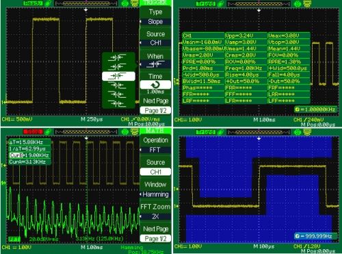 Oscyloskop cyfrowy Siglent SDS1152CML 1Gs 150MHz ekran 7"