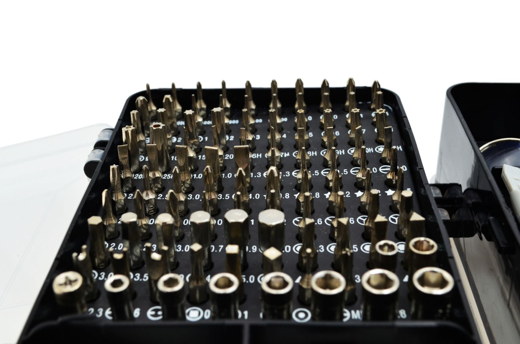 Zestaw narzędzi serwisowych 115 elementów bity, wkrętaki, torx, otwieraki