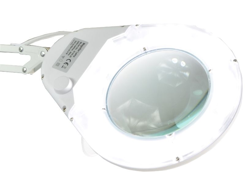 Lampa lupa z podświetleniem LED okrągła ZD-129A LED x5