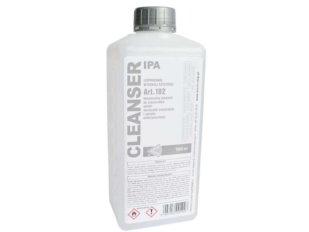 Płyn do czyszczenia Izopropanol CLEANSER IPA 1000ml 99.99%