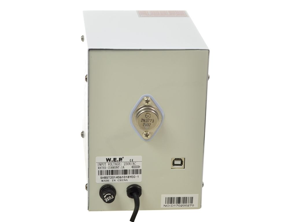 Zasilacz laboratoryjny WEP 1502 USB 15V 2A z wyjściem USB DC5V