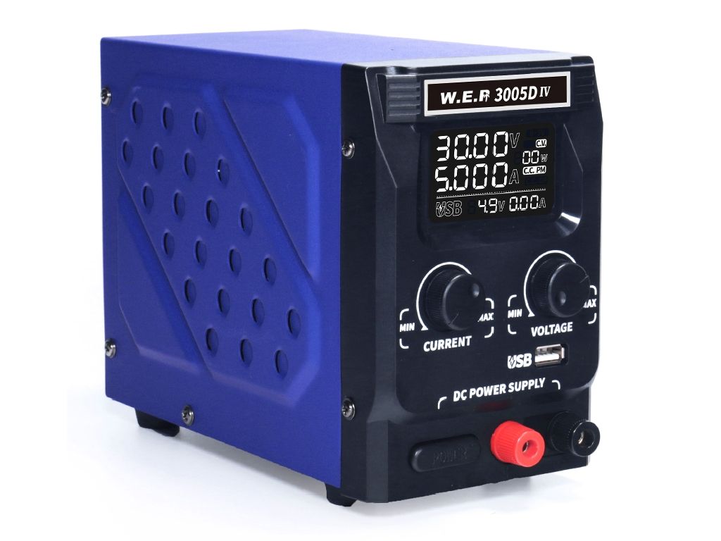 Zasilacz laboratoryjny WEP 3005D-IV 30V 5A z wyjście USB