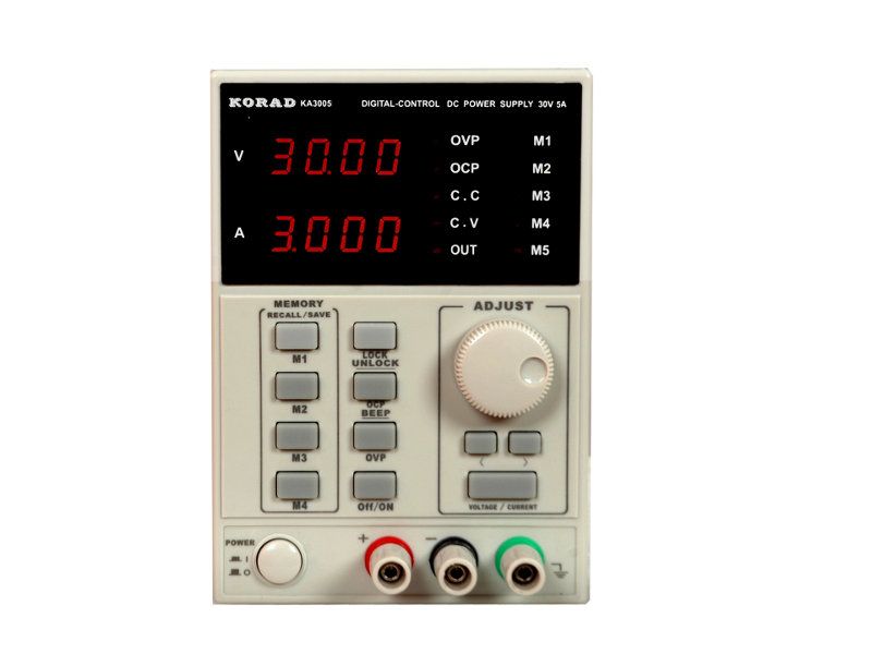 Zasilacz laboratoryjny KORAD KA3005P 0-30V 5A komunikacja z PC pamięć 5 profili zasilania