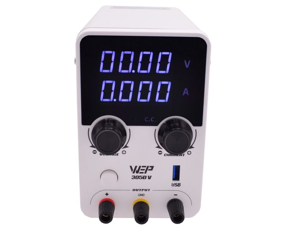 Zasilacz laboratoryjny WEP 305D-V 0–30V 5A 150W  OUTLET 