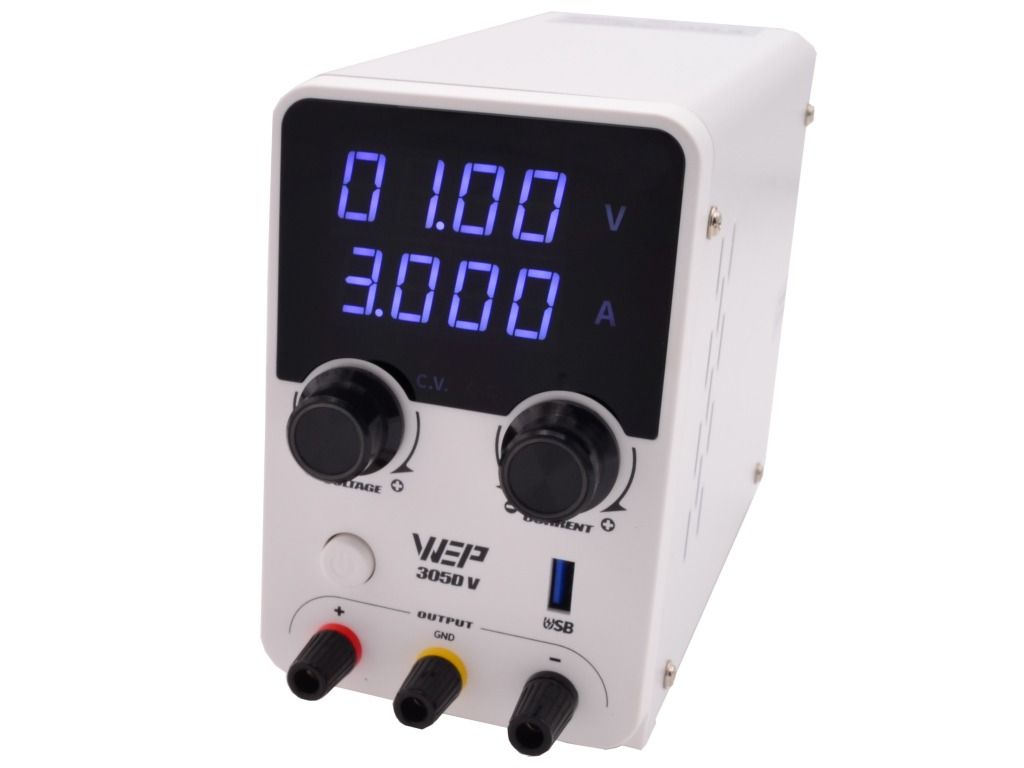 Zasilacz laboratoryjny WEP 305D-V 0–30V 5A 150W  OUTLET 