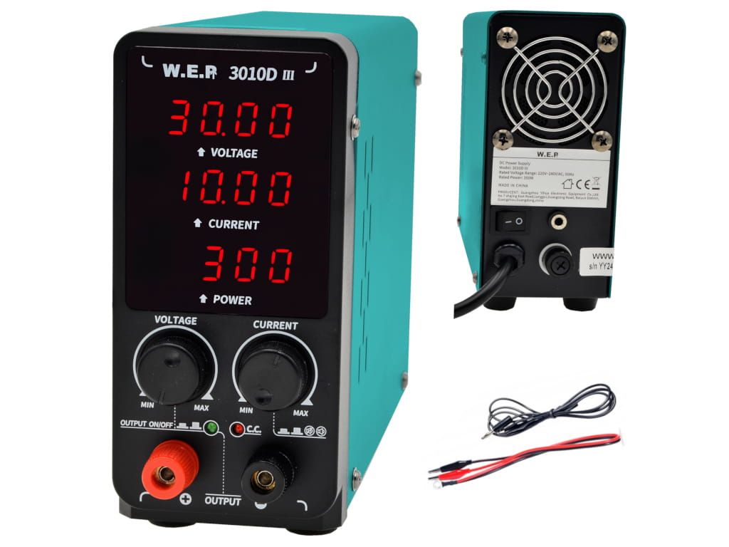 Zasilacz laboratoryjny WEP 3010D-III 30V 10A