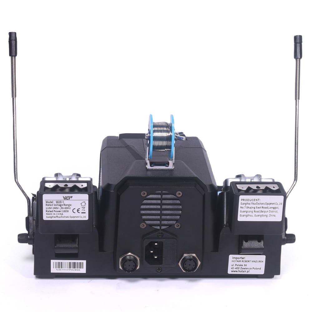 Stacja lutownicza precyzyjna kolbowa WEP 982D-II 200W 2x kolba C2145 i C210
