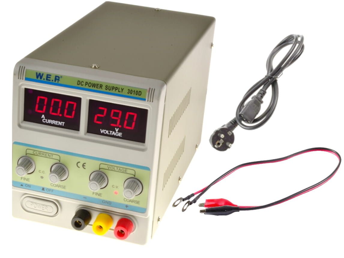 Zasilacz laboratoryjny WEP 3010D 30V 10A