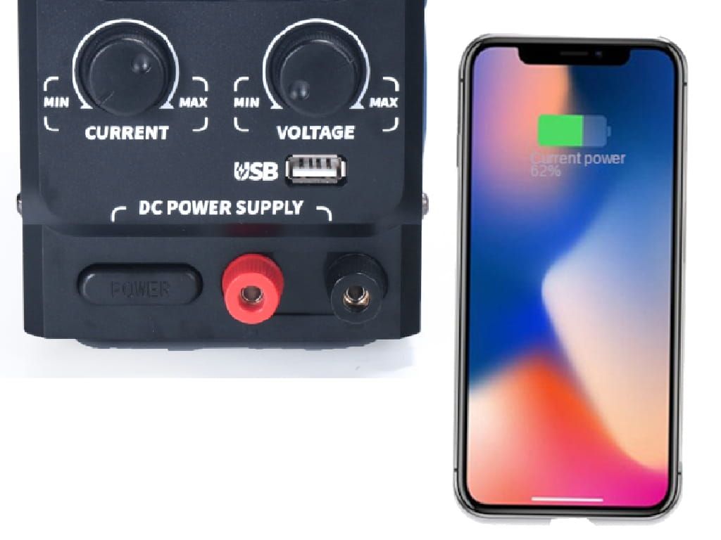 Zasilacz laboratoryjny WEP 1505D-IV 15V 5A z wyjście USB