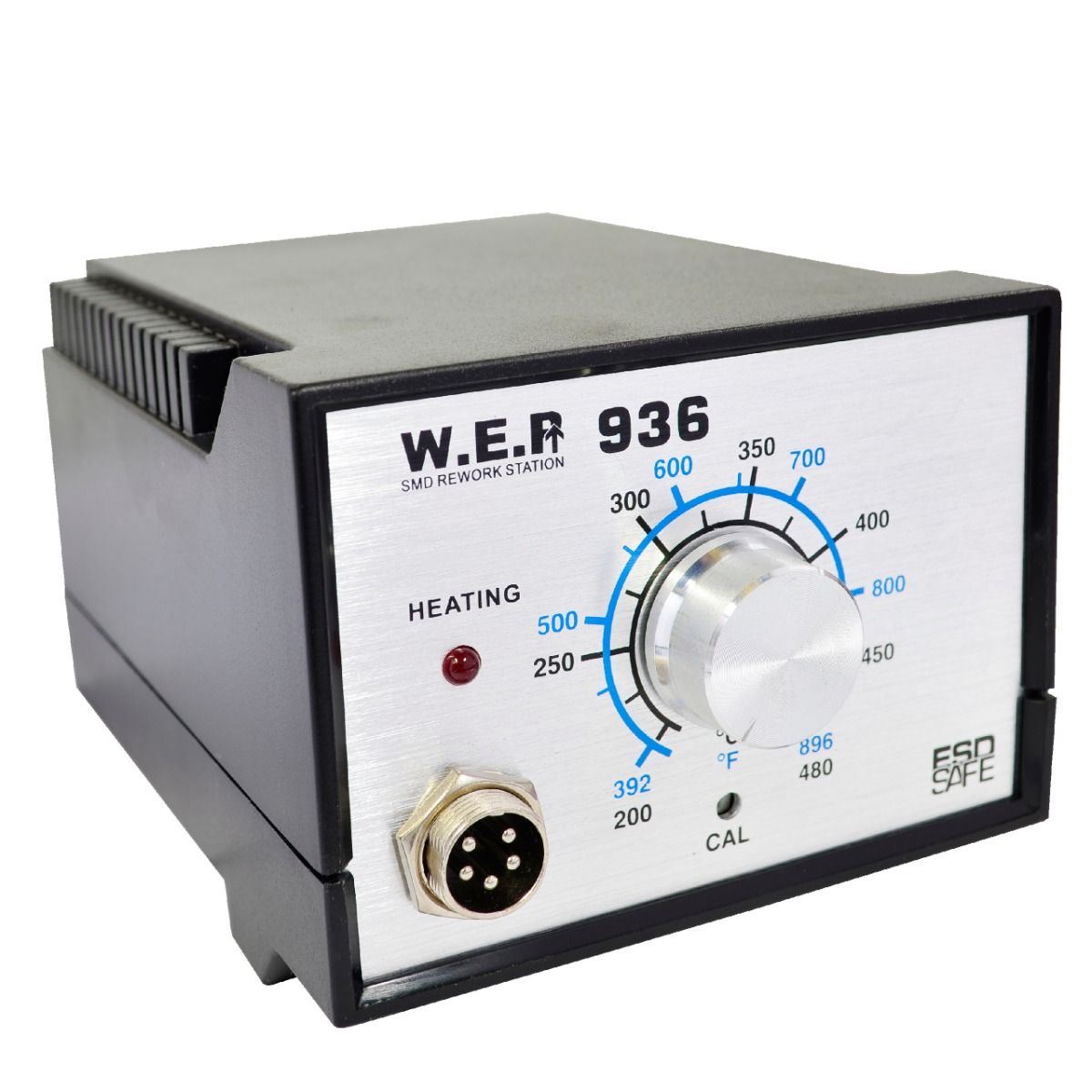 Stacja lutownicza WEP 936 60W ESD Safe + Zestaw Serwisowy (Odsysacz elektryczny, Plecionka, Topnik RF800, Cyna)