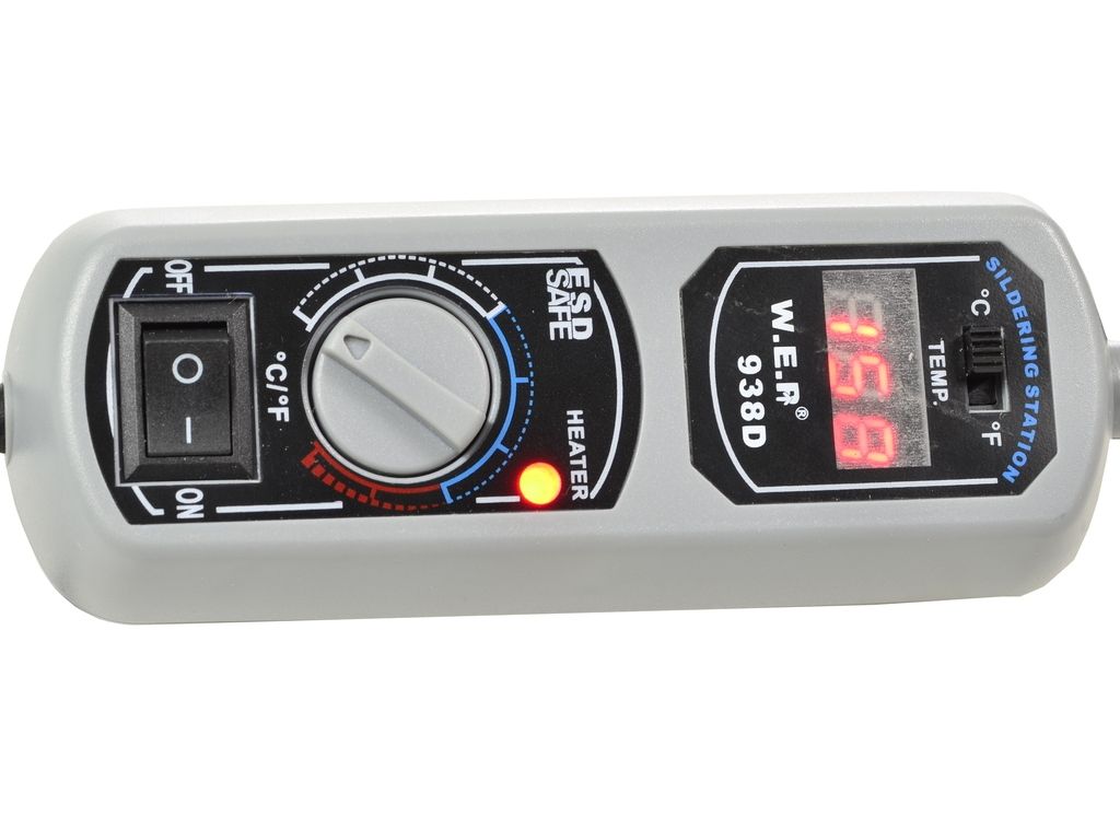 Stacja lutownicza WEP 938D mini termopęseta ręczna