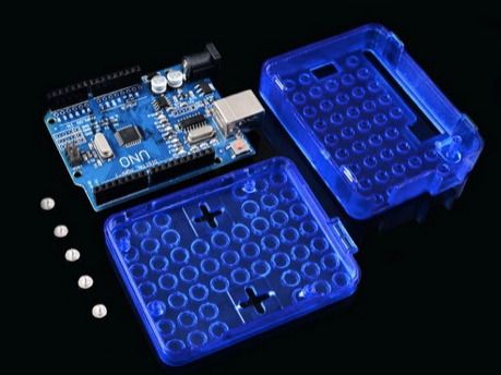 Obudowa przezroczysta niebieska do Arduino UNO R3
