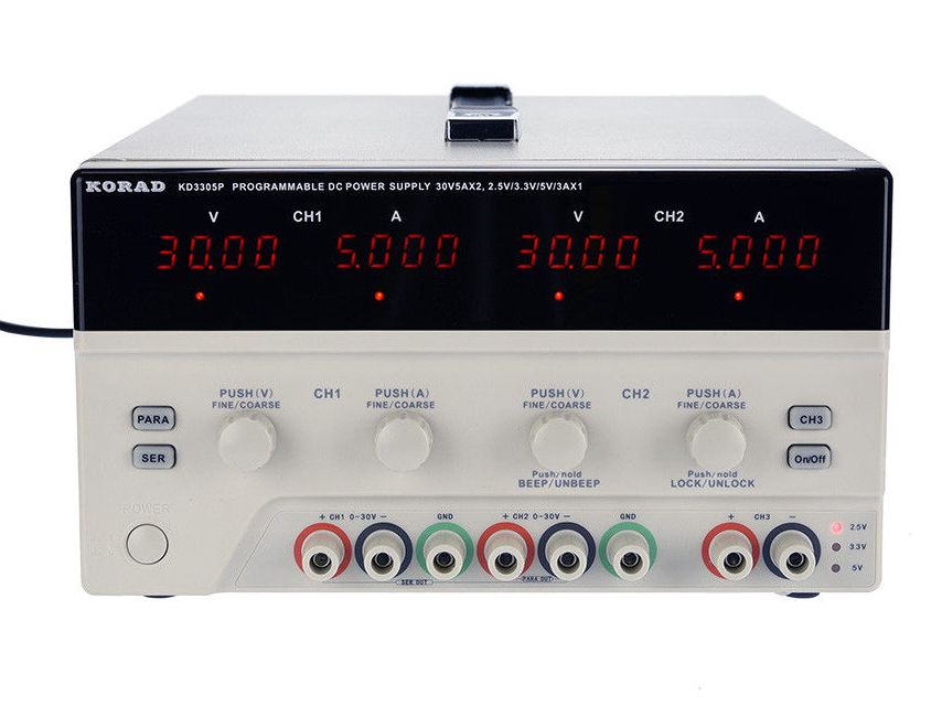 Zasilacz KORAD potrójny KD3305P 2x30V5A 1x5V3A ŁączePC