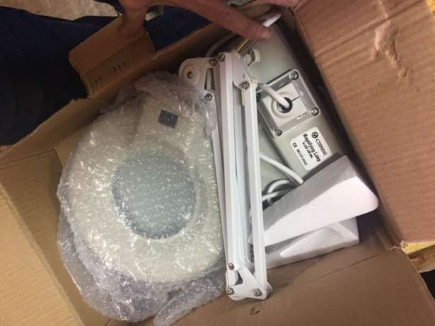 Lampy ze zwrotów, leżaki magazynowe 35szt lamp