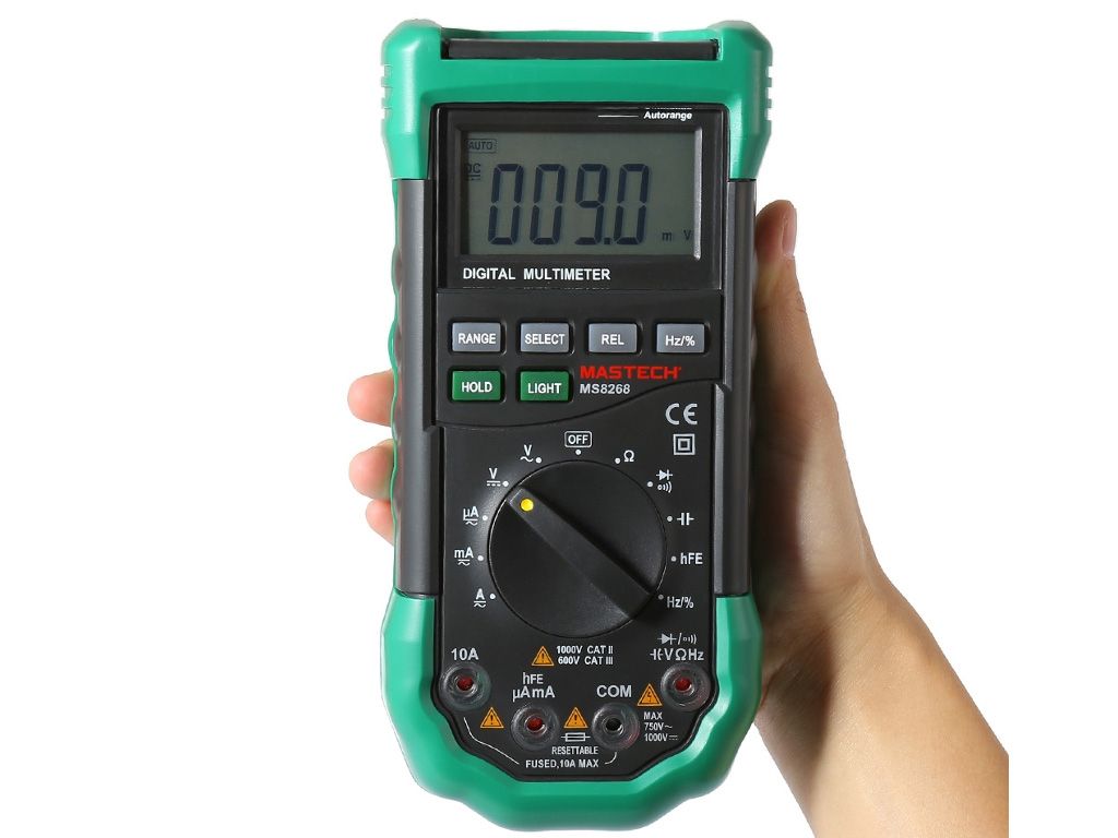 Miernik uniwersalny z automatyczną zmianą zakresów pomiarowych MS8268 MASTECH