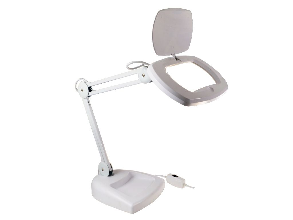 Lampa Lupa z podświetleniem LED na podstawce ZD-142B LED powiększenie x3