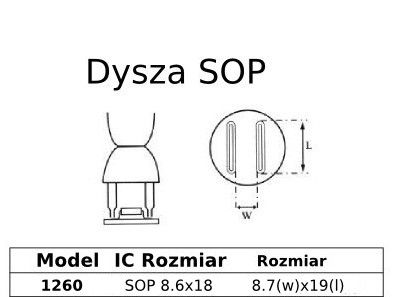 Dysza hotair do SOP 8.6x18mm 1260