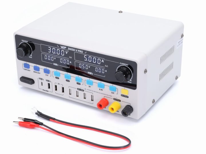 Zasilacz Laboratoryjny WEP 3005D-V 30V 5A 8xUSB precyzyjny