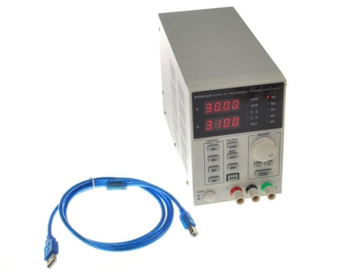 Zasilacz laboratoryjny KORAD KA3010P 0-30V 10A komunikacja z PC pamięć 5 profili zasilania