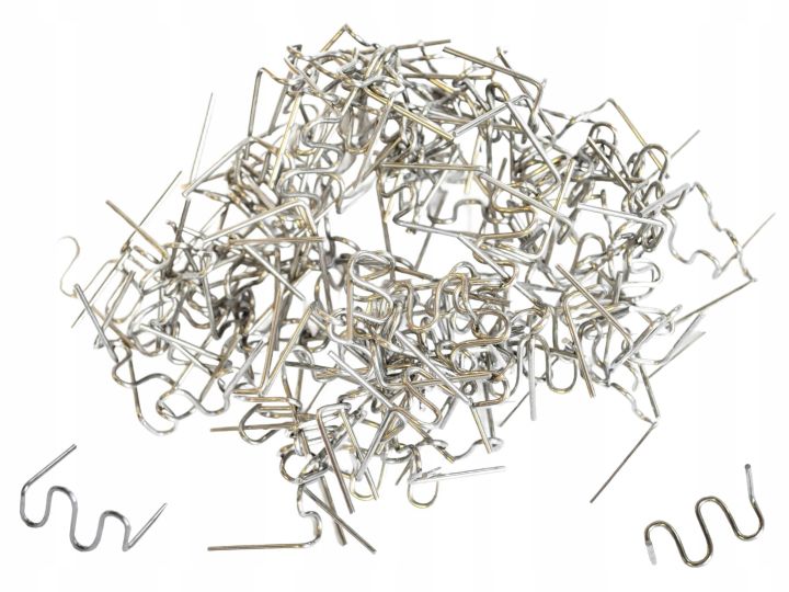 Zestaw 100 szt. zszywek duża fala 0,8mm do spawarki/zgrzewarki plastiku