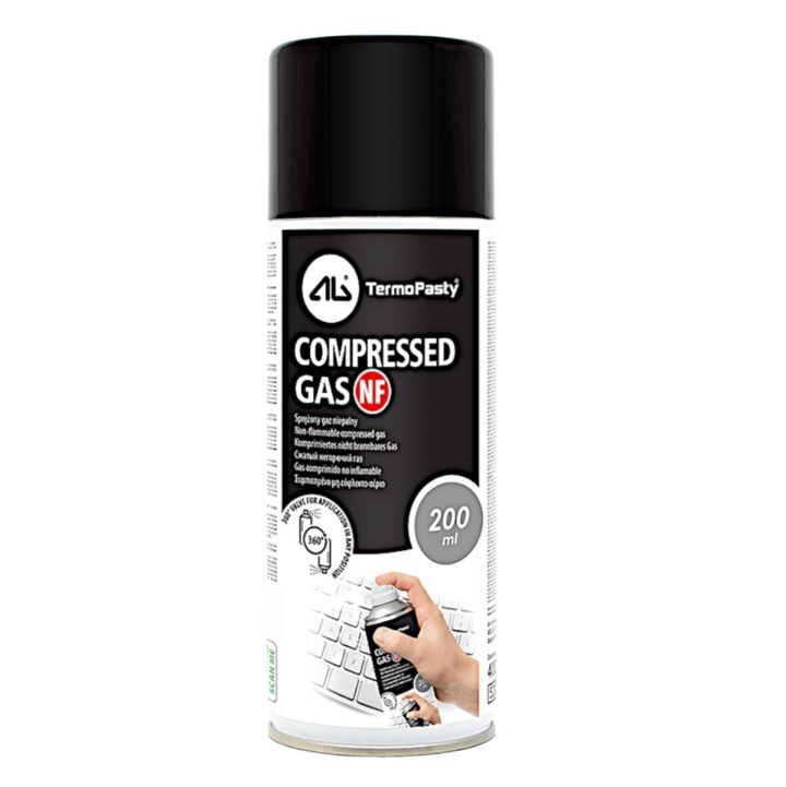 Sprężony gaz niepalny NF 200 ml do czyszczenia elektroniki - AGT-255