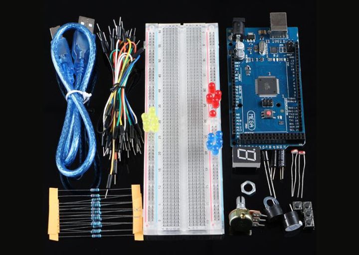 Zestaw MEGA 2560 R3 z kompletem dodatkowych elementów z zgodny z Arduino