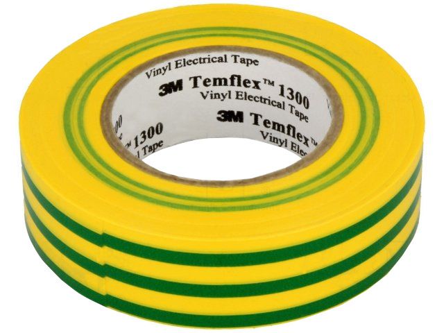 Taśma izolacyjna 3m temflex 1300 19x20 żółto zielona