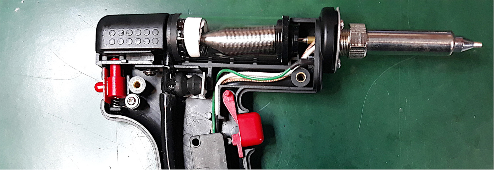 Wymiana elementu grzejnego w kolbie rozlutowniczej WEP 948D UPGRADE, 948D-II 7pin