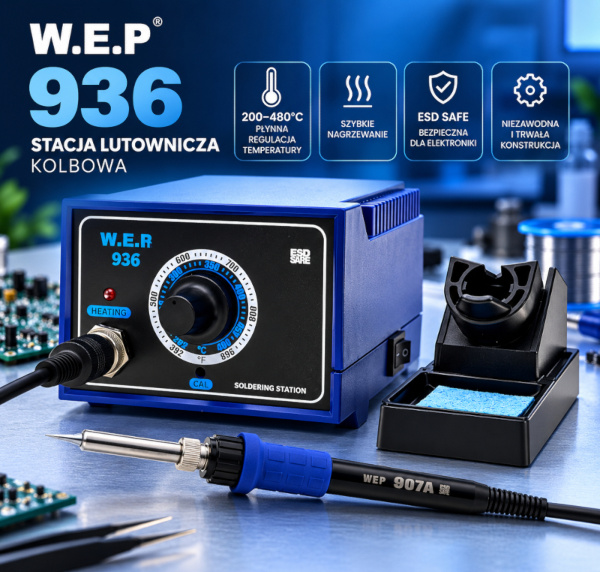 WEP 936 Stacja lutownicza kolbowa 